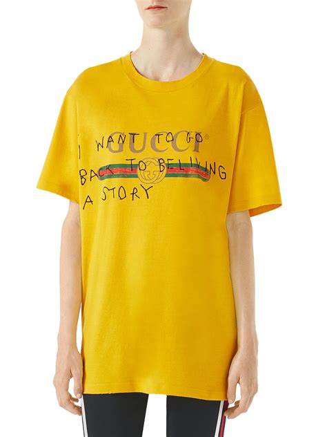 gucci yellow tshirt